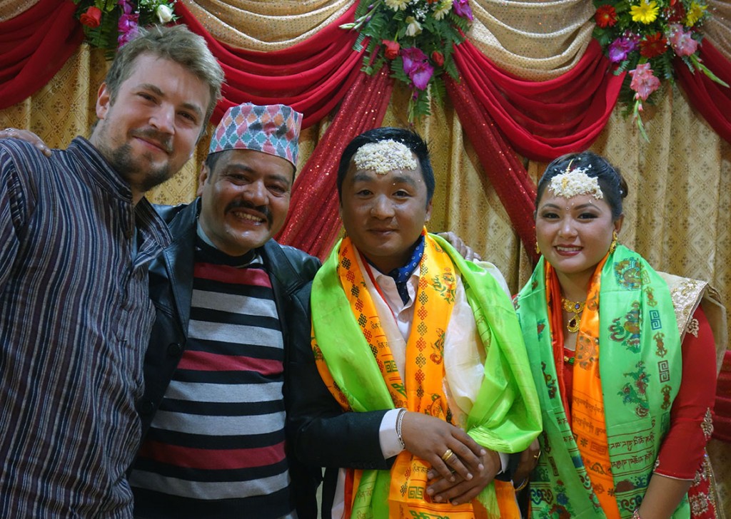 Moi - Bishnu - Le marié - La mariée