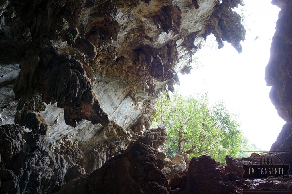 Outside of the cave